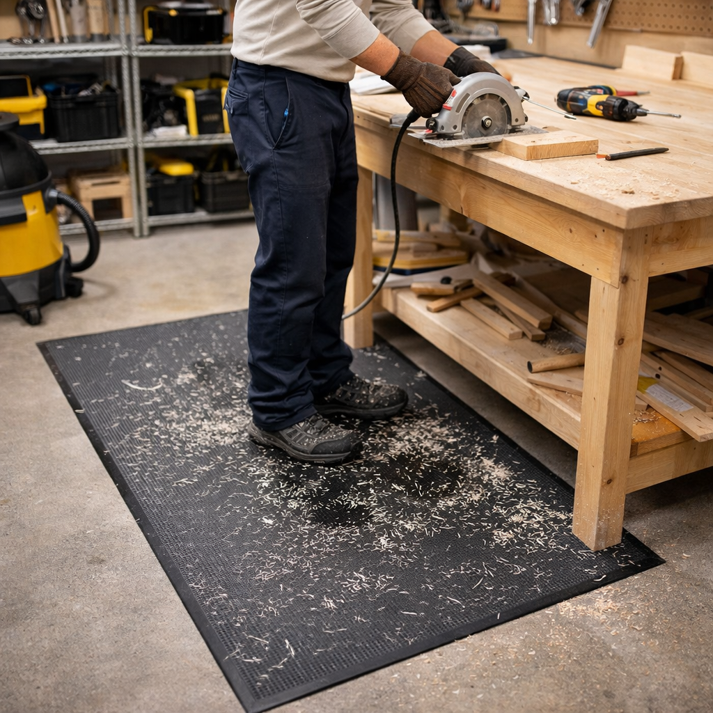 Premium High-Performance Anti-Fatigue Mat with Moisture Barrier and Durable Heat-Sealed Edges for Comfort and Safety