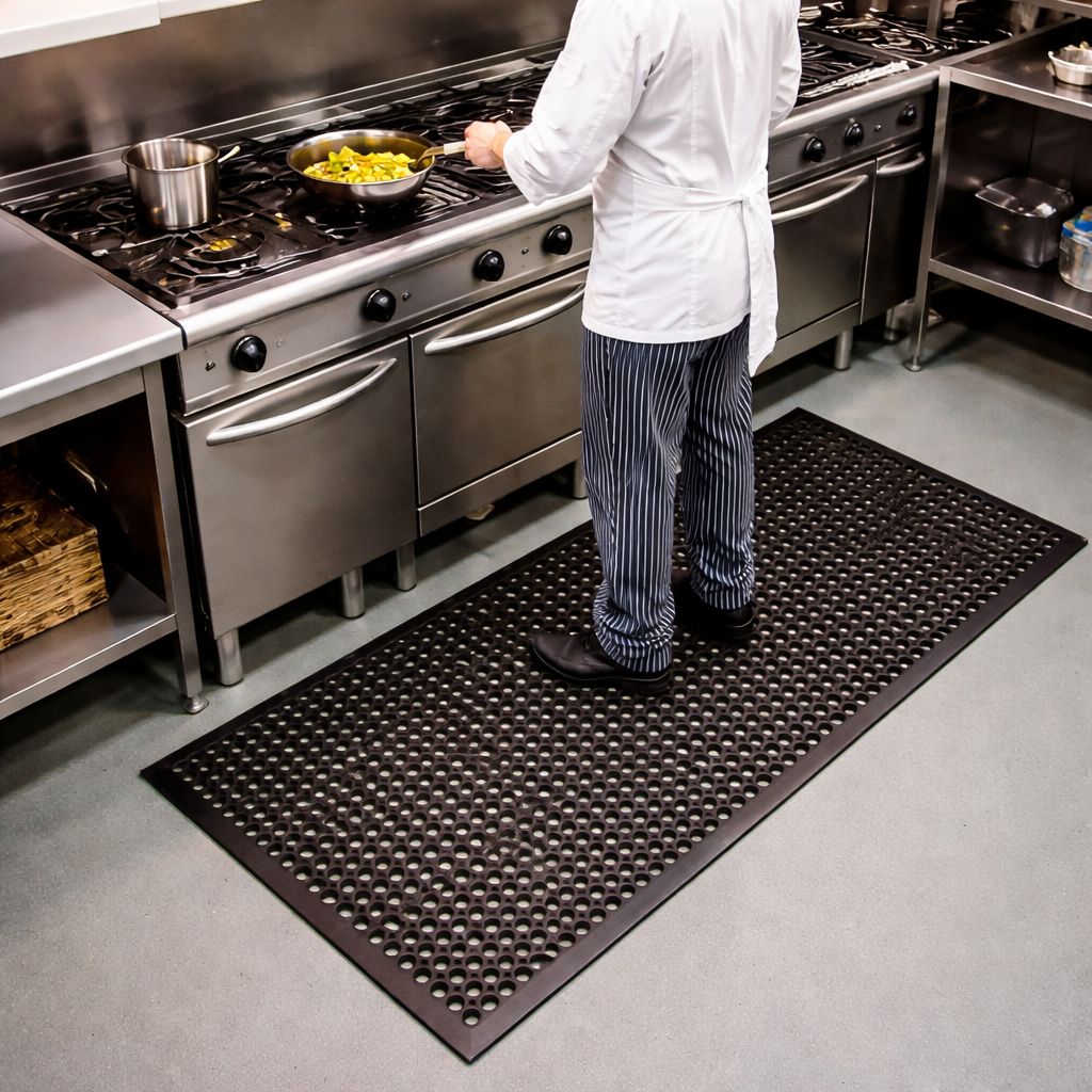 Heavy Duty Anti Slip Comfort Mat UK | Premium Ergonomic Safety Flooring