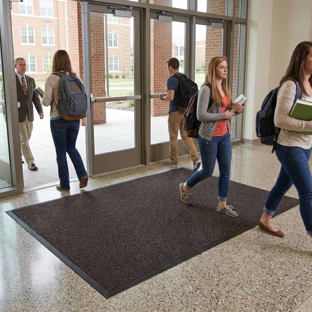 Premium Heavy Duty Entrance Mat with Moisture-Wicking Polyamide Fibres and Anti-Slip Backing for High Traffic Areas