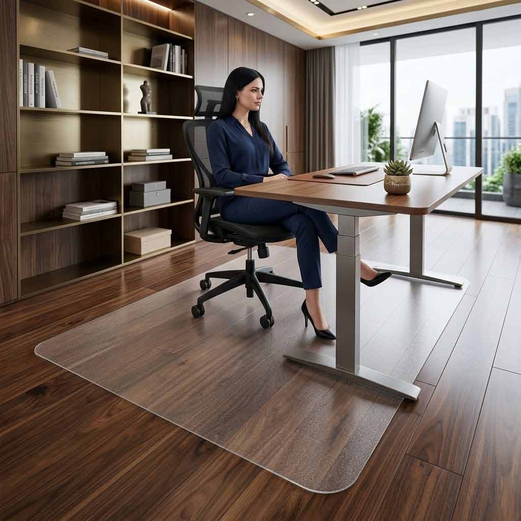 Premium Rectangular Chair Mat UK | Heavy-Duty Floor Protection