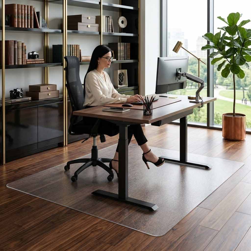 Premium Rectangular Chair Mat UK | Heavy-Duty Floor Protection