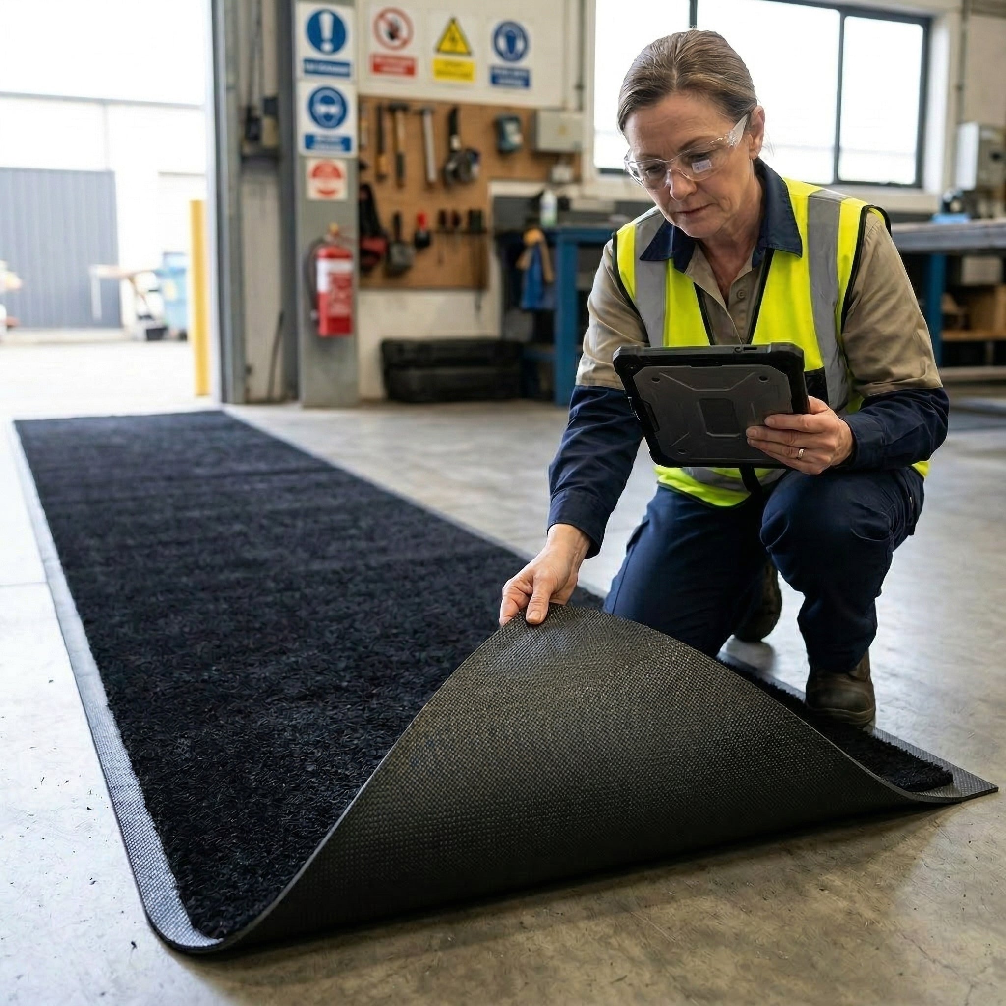 Heavy Duty Clear Black Entrance Mats UK | Professional Dirt Control