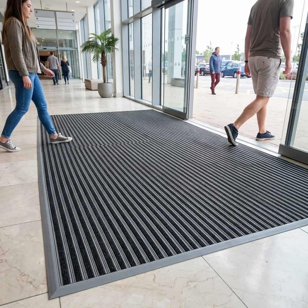 Premium Heavy Duty Entrance Mats with Flexible PVC for Moisture and Dirt Control in High-Traffic Areas