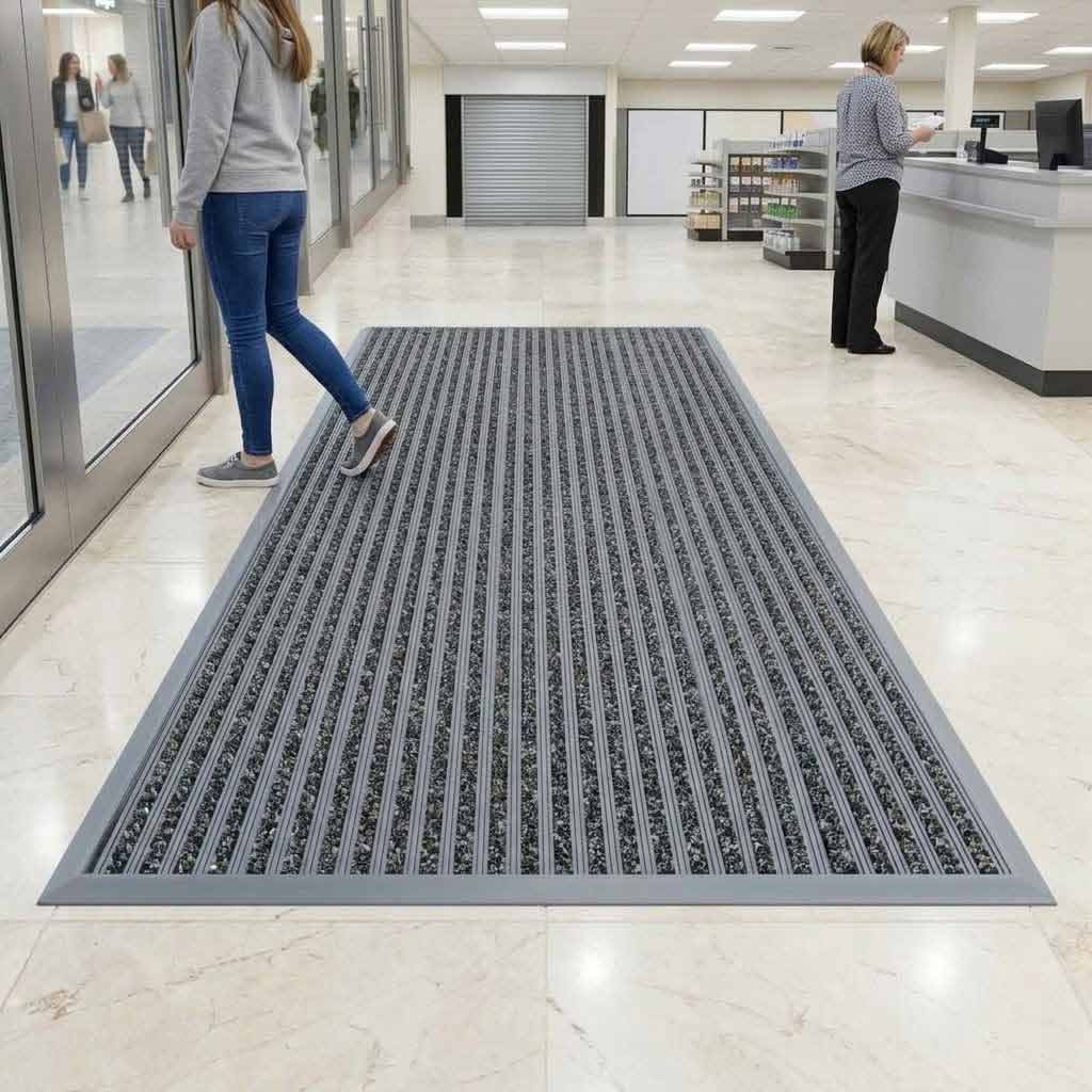 Premium Heavy Duty Entrance Mats with Flexible PVC for Moisture and Dirt Control in High-Traffic Areas