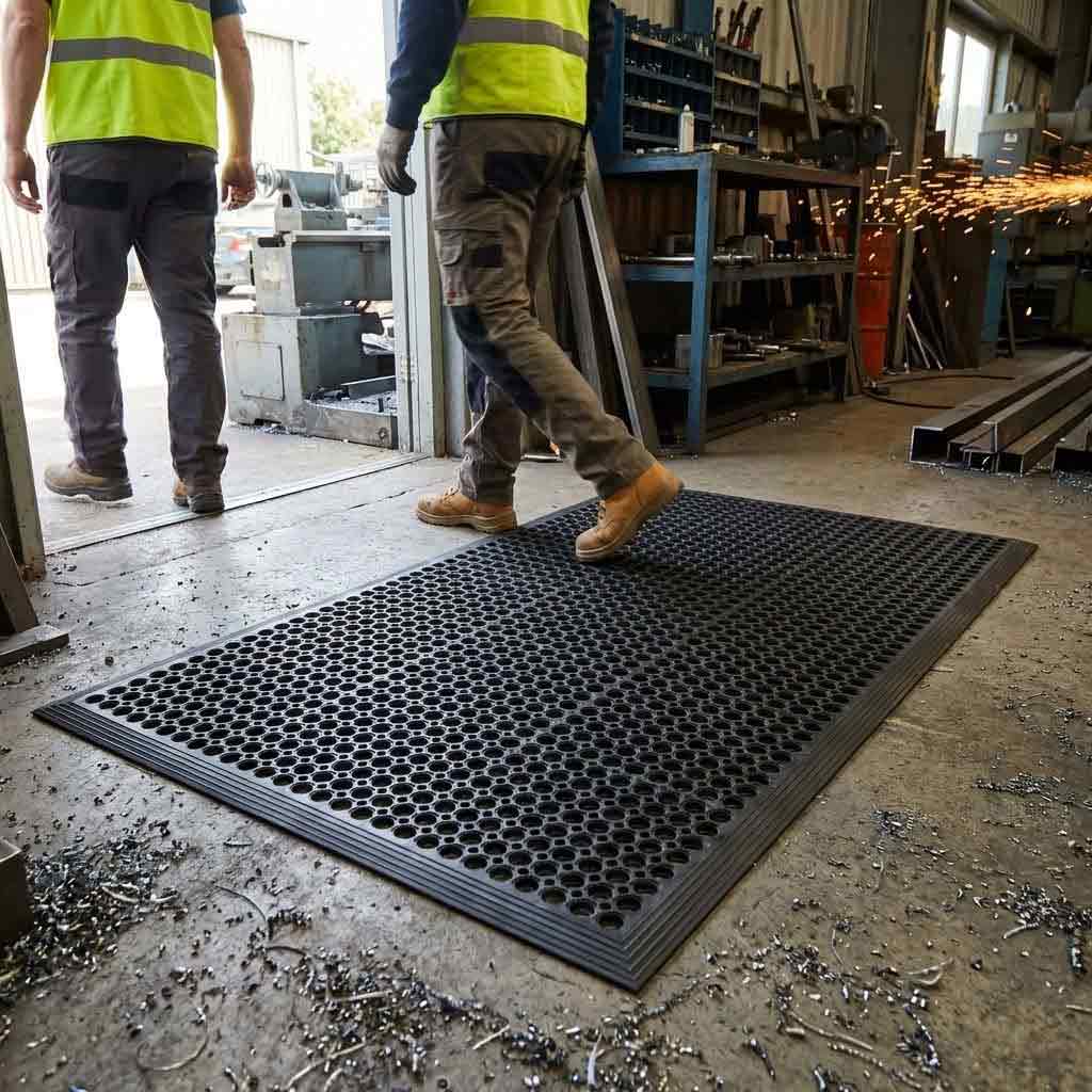 Heavy Duty Anti Slip Comfort Mat UK | Premium Ergonomic Safety Flooring