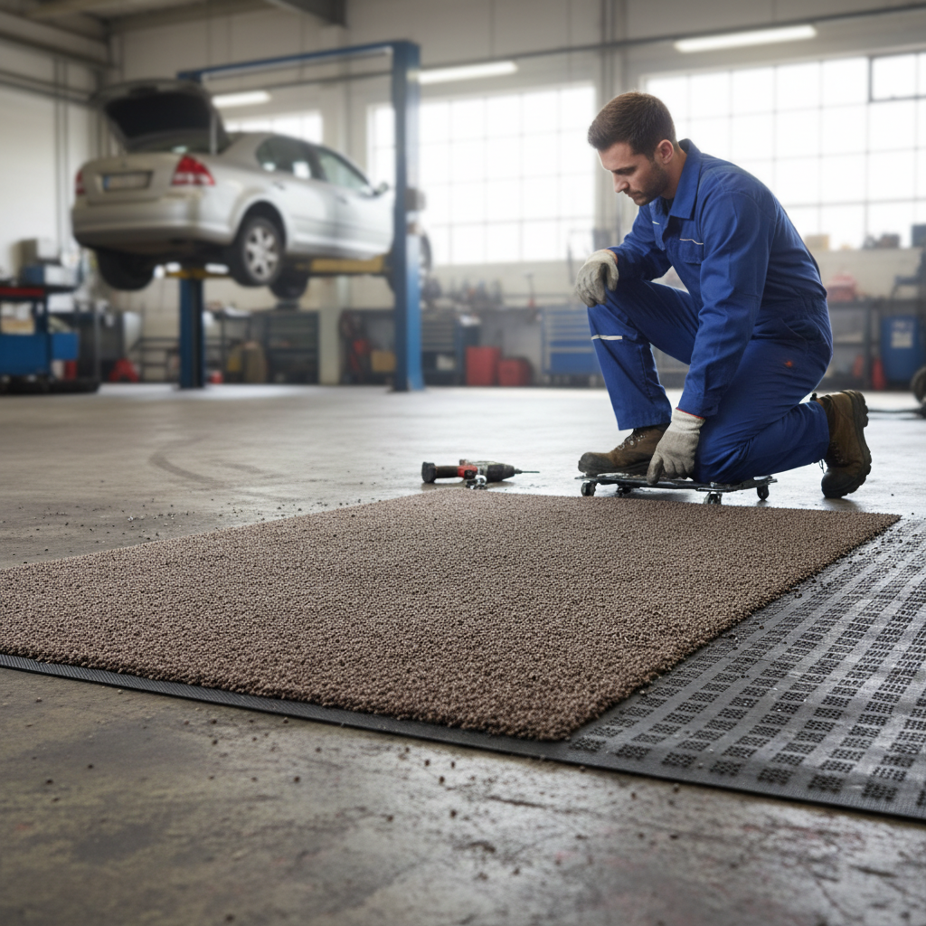 Heavy Duty Dark Brown Entrance Mat 130cm x 150cm UK | Professional Dirt Barrier