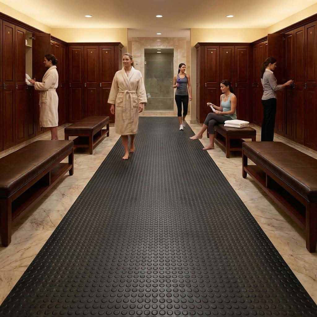 Heavy Duty Dot Rubber Matting UK | Premium Non-Slip Flooring