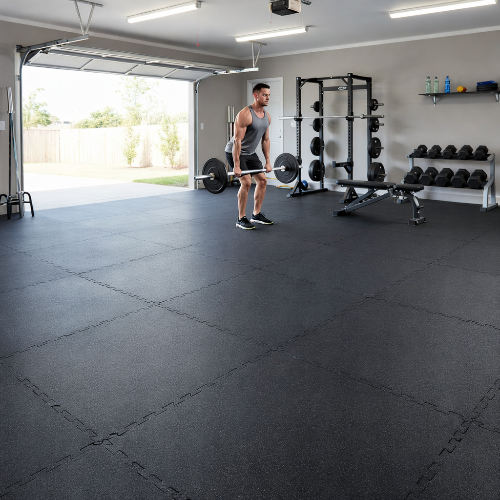 Classico Rubber Interlocking Gym Mats | Premium Non-Slip Flooring