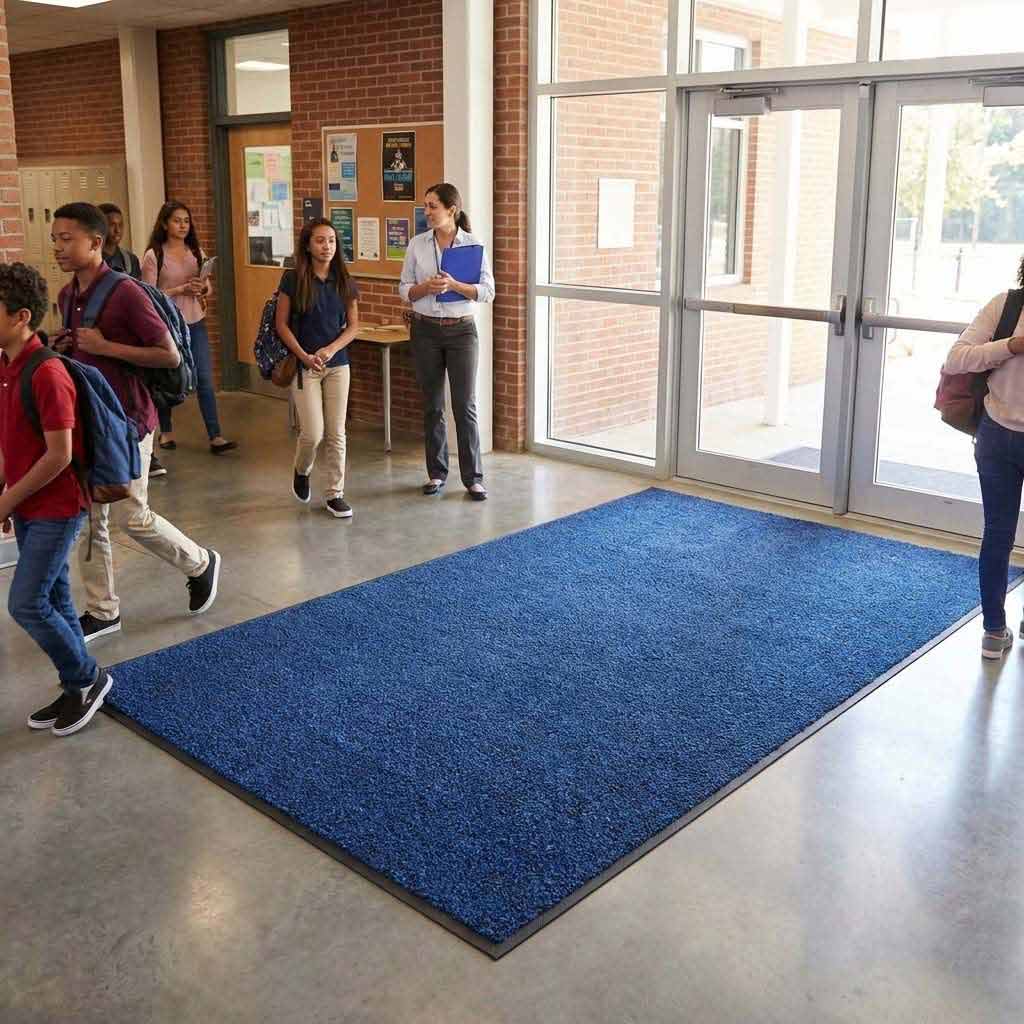 Premium Heavy Duty Tri Grip Standard Entrance Mat with Durable Nylon and SBR Rubber Backing for High Foot Traffic Areas