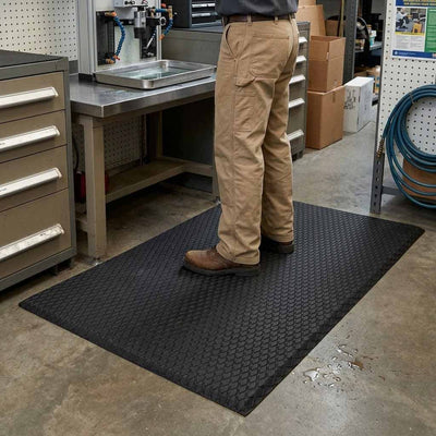 Premium Anti-Fatigue Mats with Non-Slip Surface and Bevelled Edges for Workplace Safety and Comfort