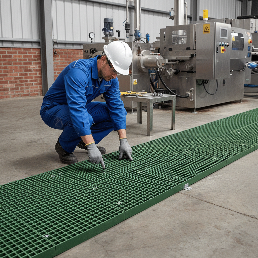 Premium High-Performance Waffle Boards - Slip Resistant, Lightweight, Chemical Resistant Composite Grating Solution - Colour Green