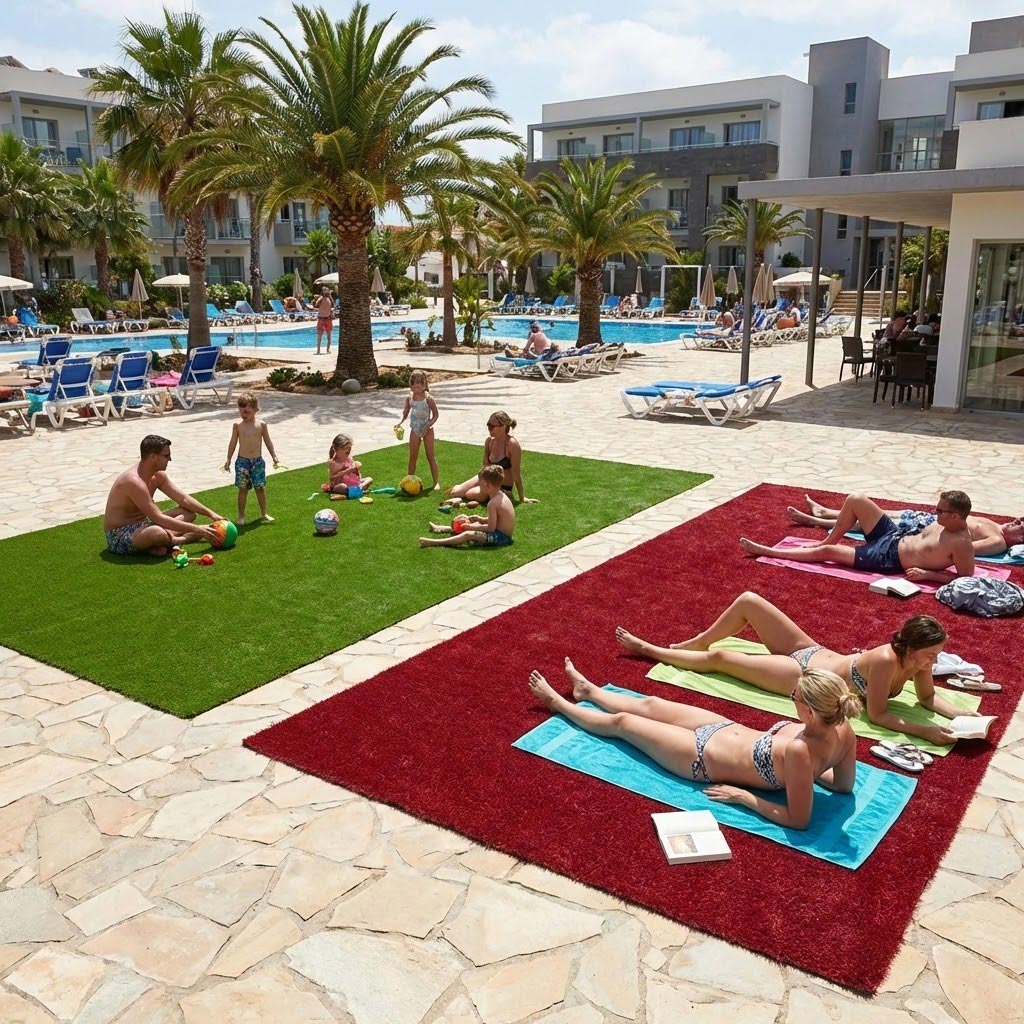 Premium Vibrant Artificial Grass with 11 Color Options and 10mm Pile for Indoor and Outdoor Use