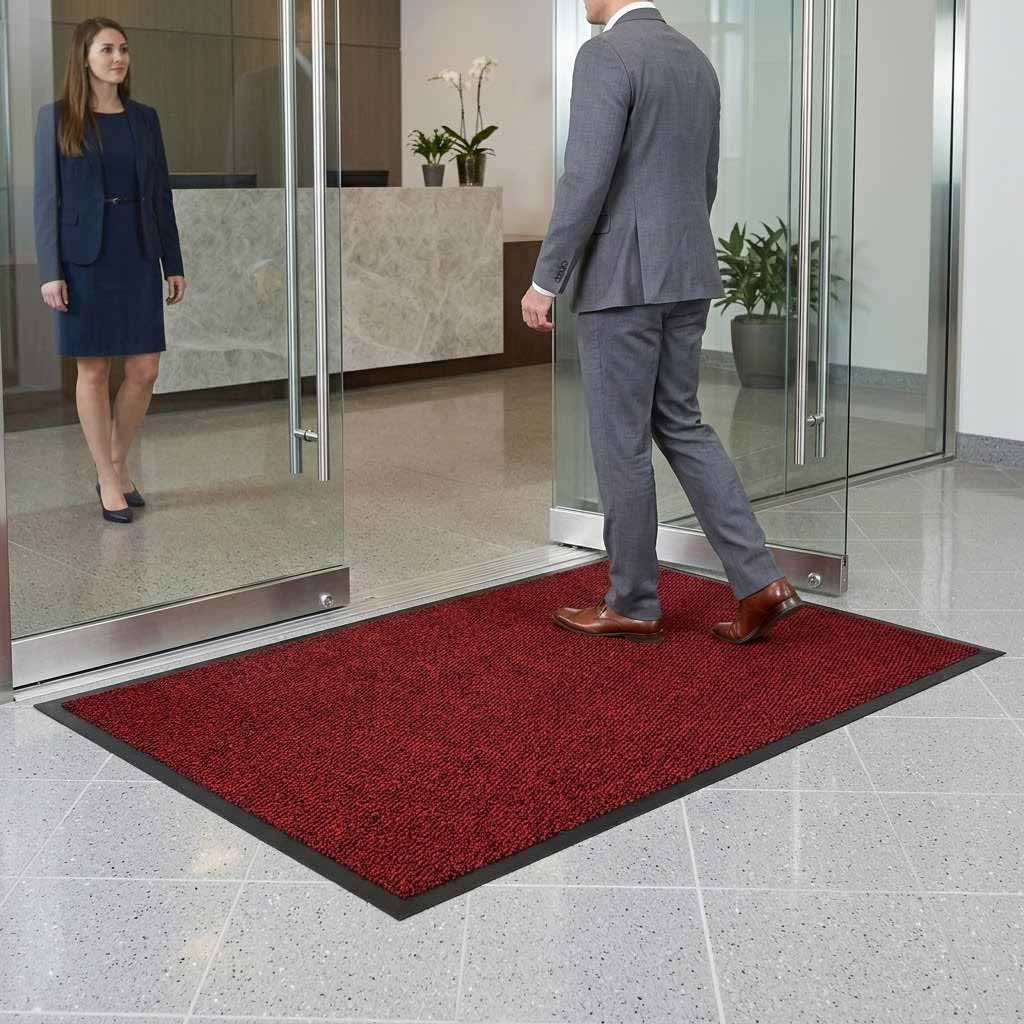 Premium Plush Vinyl Backed Mat - Durable, Slip-Resistant Entrance Solution with Custom Sizing Options