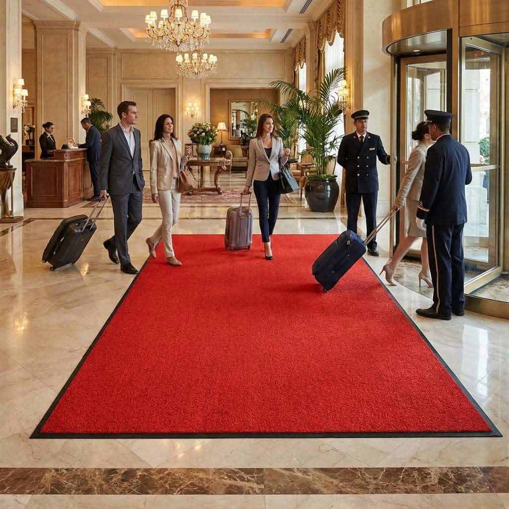 Premium Heavy Duty Tri Grip Standard Entrance Mat with Durable Nylon and SBR Rubber Backing for High Foot Traffic Areas