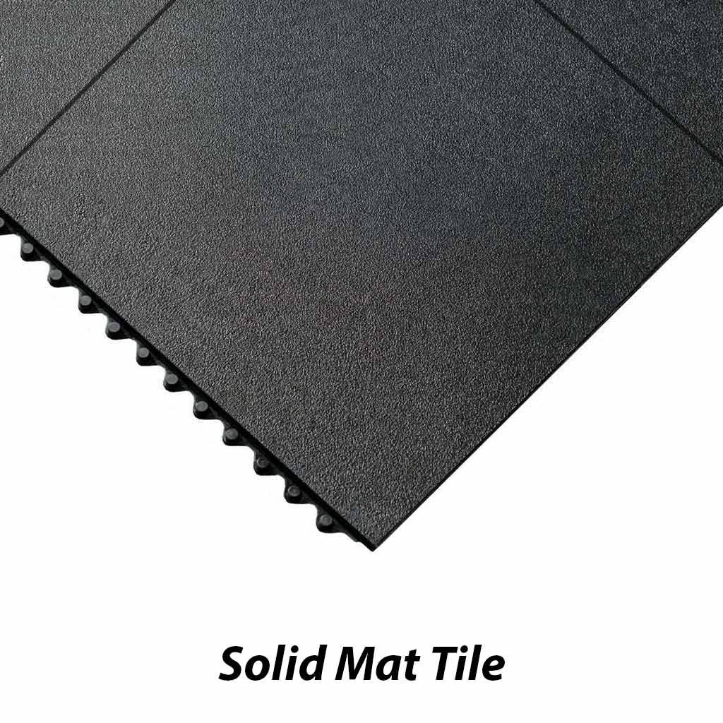 Premium Heavy Duty Anti Fatigue Mat Tiles with Bevelled Edging for Custom Configurations - 91 x 91cm Modular Design