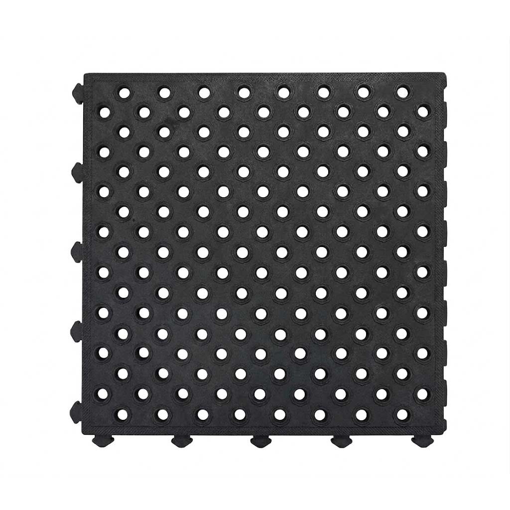 Premium Anti-Fatigue Mat - Extra Thick, Durable Rubber Tiles with Seamless Installation for Workplace Comfort and Safety