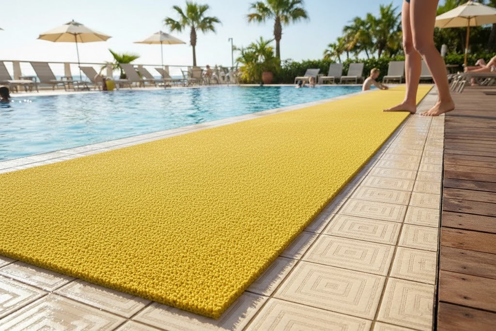 Premium Slip-Resistant Comfort Mats for Swimming Pool Areas - Easy to Clean and Fully Reversible Design