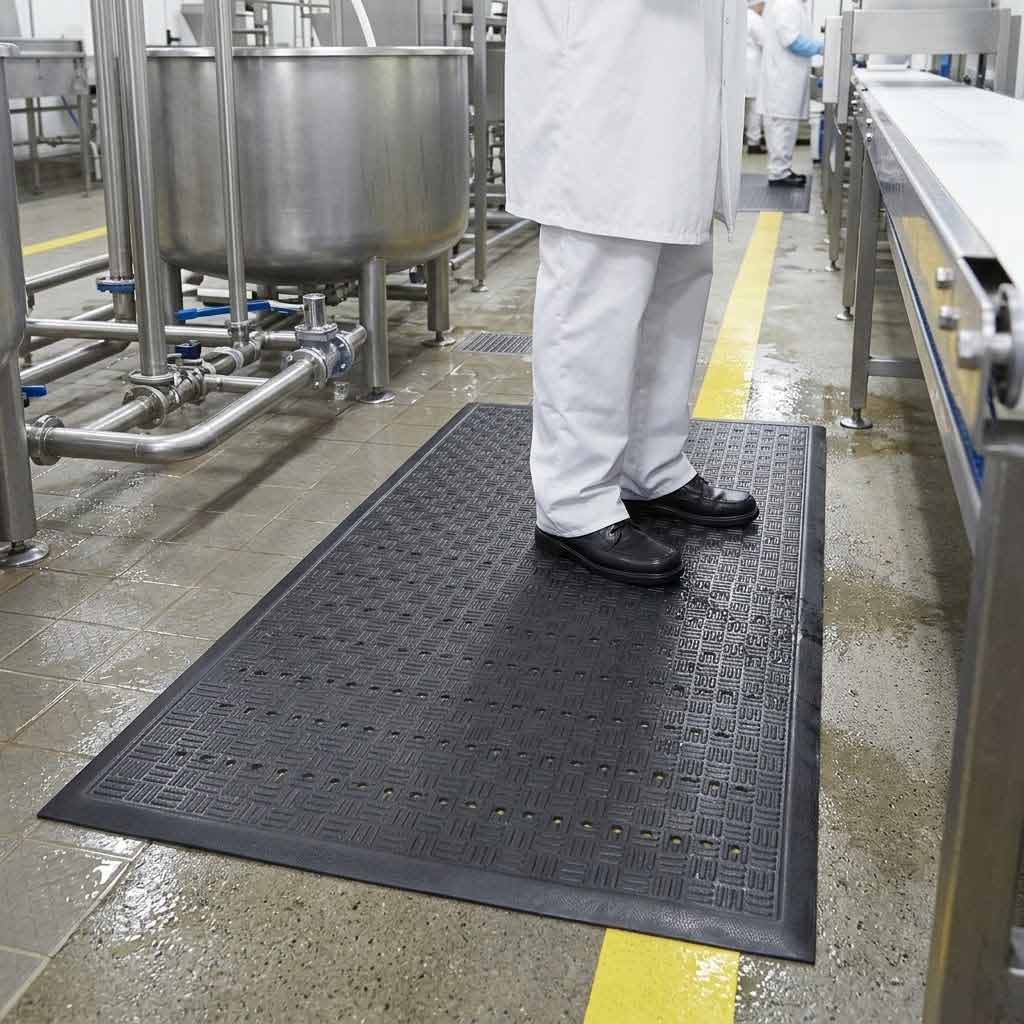 Premium Anti-Fatigue Non-Slip Mats with Drainage Holes | Industrial & Commercial