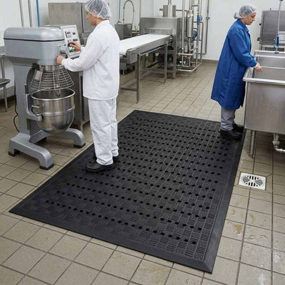 Premium Anti-Fatigue Non-Slip Mats with Drainage Holes | Industrial & Commercial