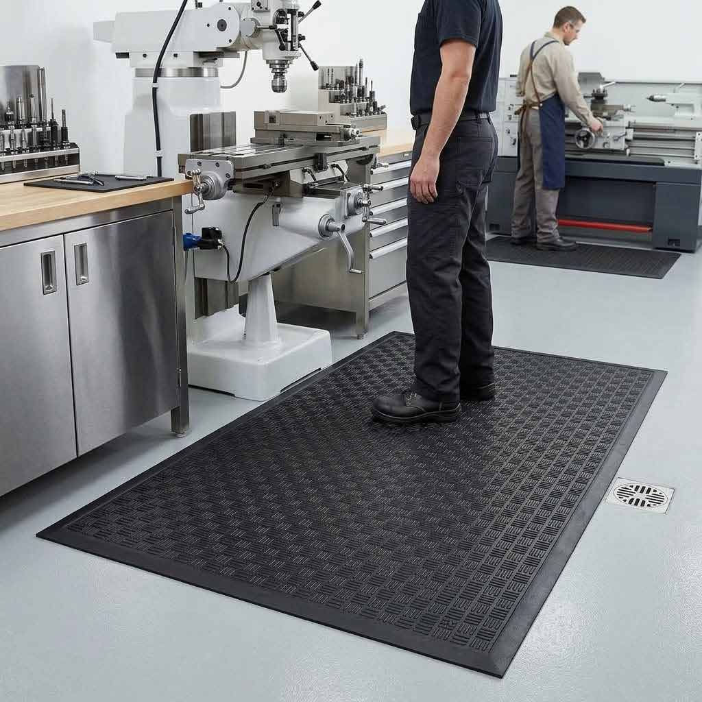 Premium Anti-Fatigue Non-Slip Mats with Drainage Holes | Industrial & Commercial