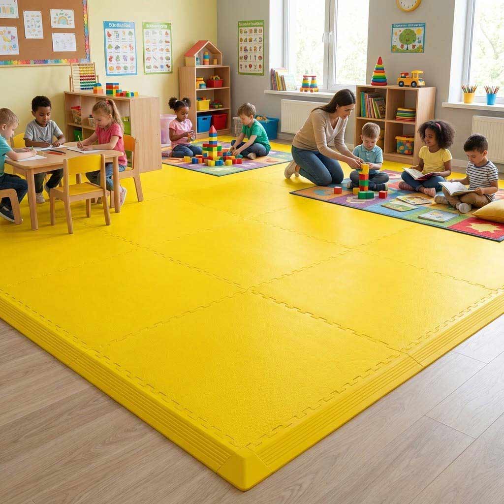 Premium Heavy Duty Floor Protection Edges for High Traffic Areas, 50 x 50cm, with Non-Slip Finish and Easy Installation