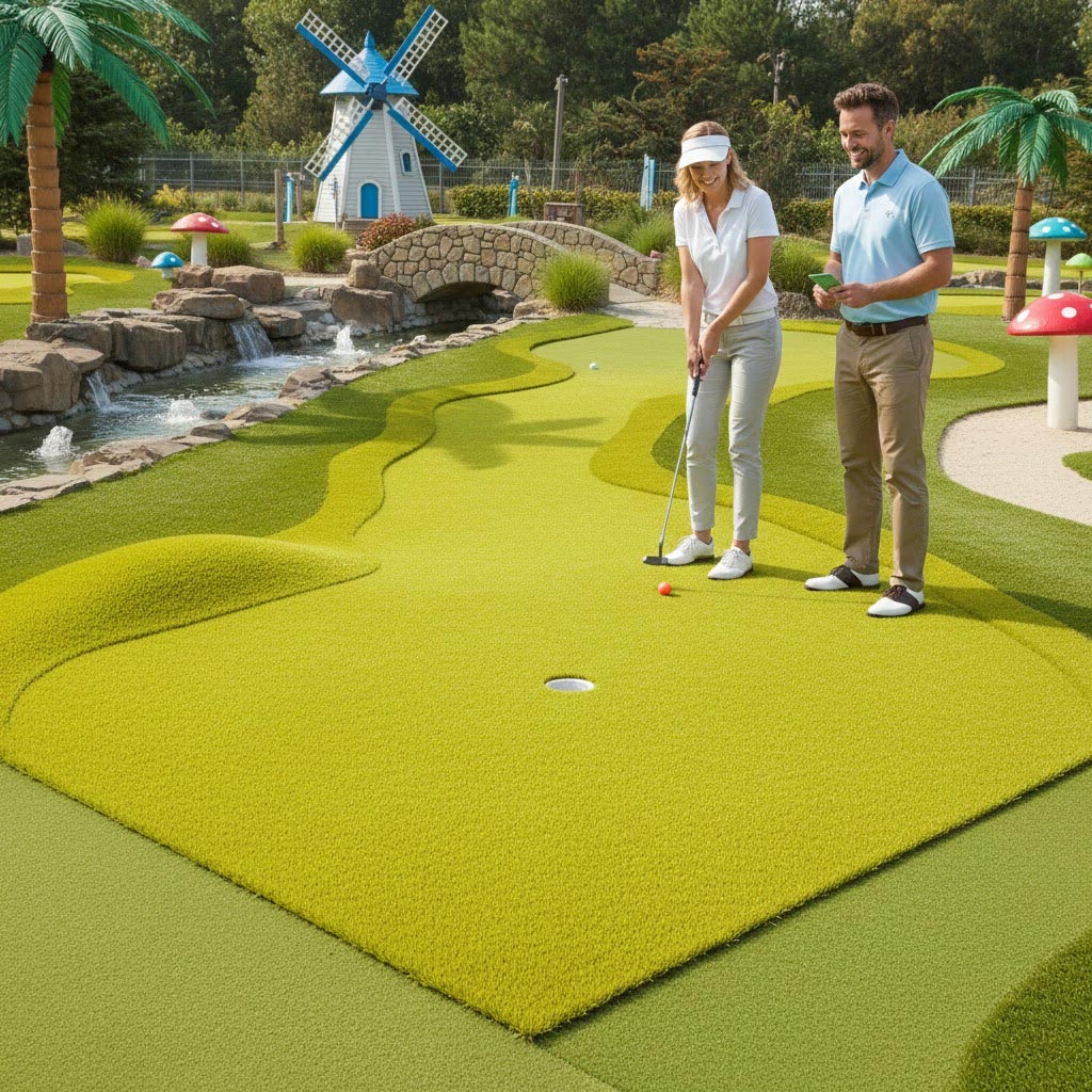 Premium Short-Pile Artificial Grass in Seven Vibrant Colours for Decorative and Functional Use
