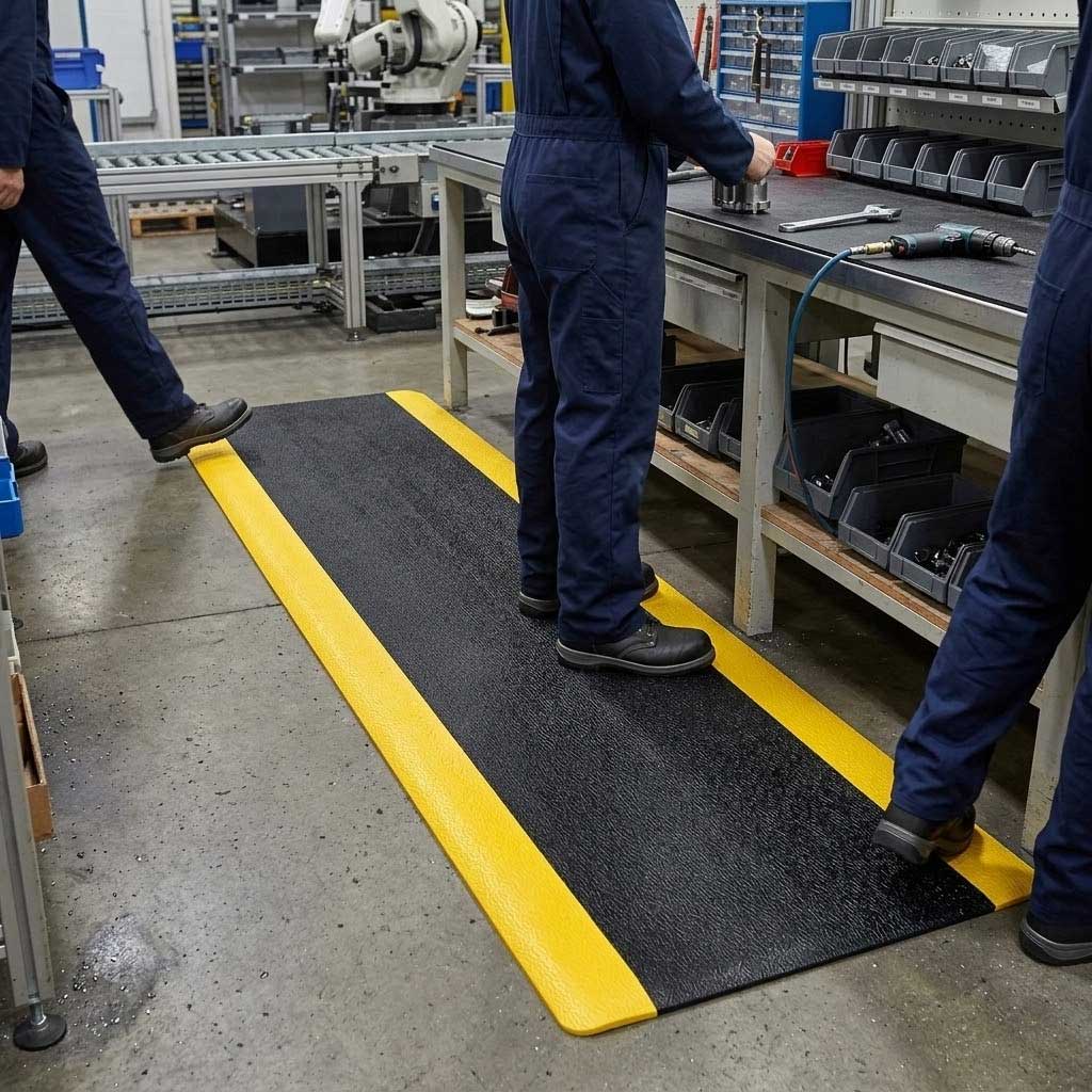 Premium Anti-Fatigue Vinyl Roll Matting | Heavy-Duty Comfort Mat