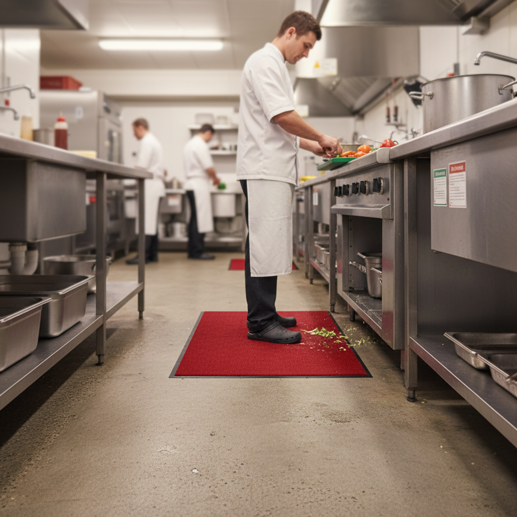 Heavy Duty Clear Red Carpet Protection Mat 85cm x 150cm UK | Premium Gripper Back