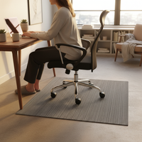 Premium Vinyl Chair Mat for Hard Floors - Elegant Floor Protection with Antibacterial Features and Multiple Sizes