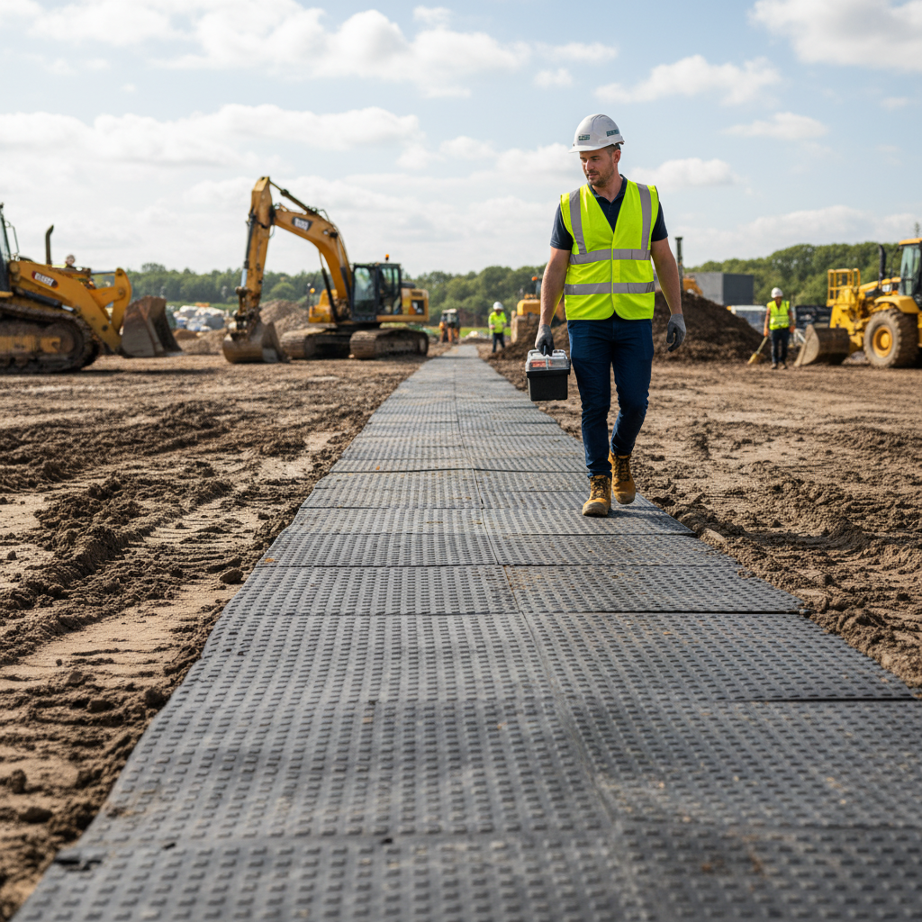 Premium Temporary Ground Protection Mats - High-Performance, Slip-Resistant, and Durable for Construction and Events