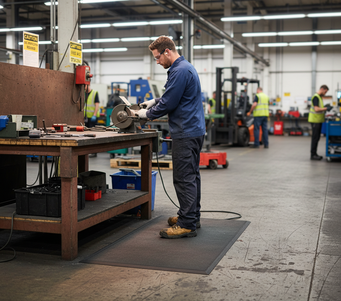 Premium High-Performance Anti-Fatigue Mat with Moisture Barrier and Durable Heat-Sealed Edges for Comfort and Safety