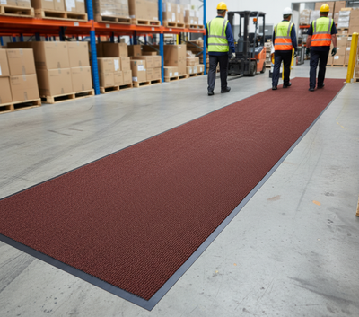Premium Plush Vinyl Runner Roll Matting for Light to Medium Traffic Areas - Durable, Slip-Resistant and Customizable Lengths up to 25m
