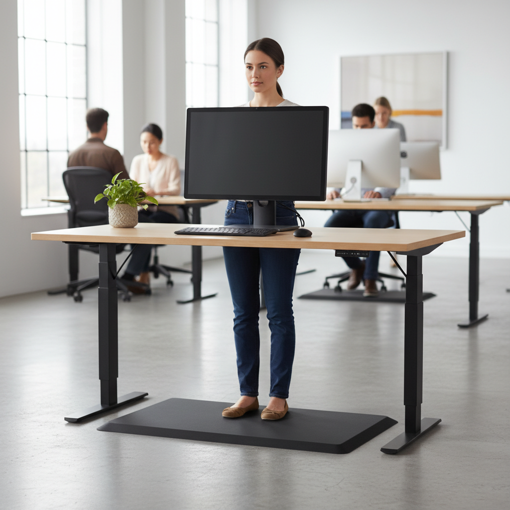Premium Ergonomic Standing Comfort Desk Mat for Enhanced Productivity and Support