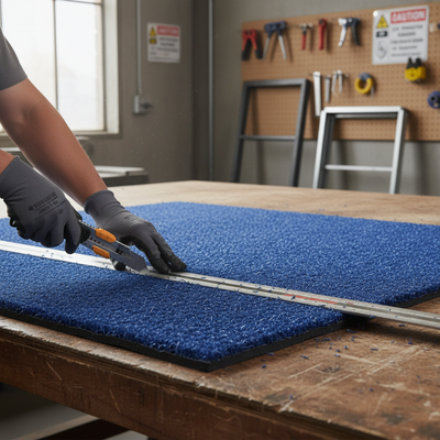 Blue Coir Doormat UK