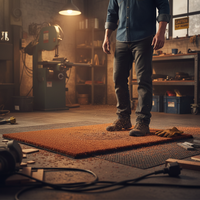 Premium Heavy Duty Rust Coir Doormat - Customizable Length and 17mm Thickness for Durability and Style