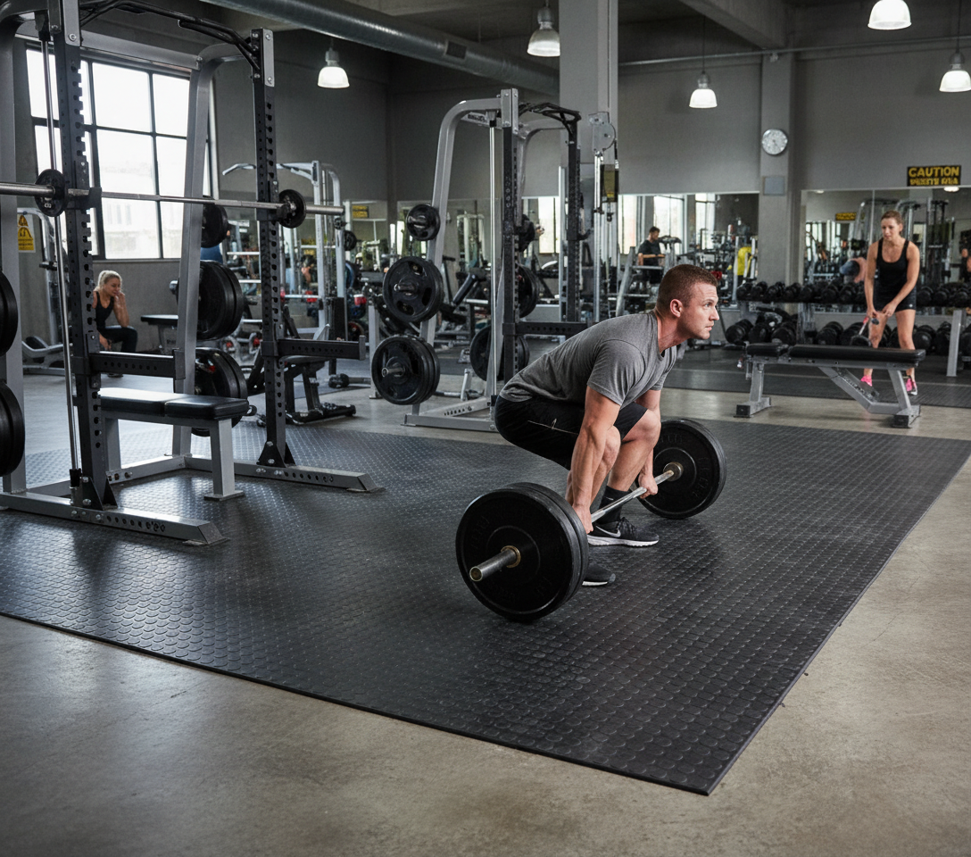 Premium Non-Slip Rubber Roll Matting 10m x 1.2m x 3mm for Traction, Noise Reduction, and Floor Protection