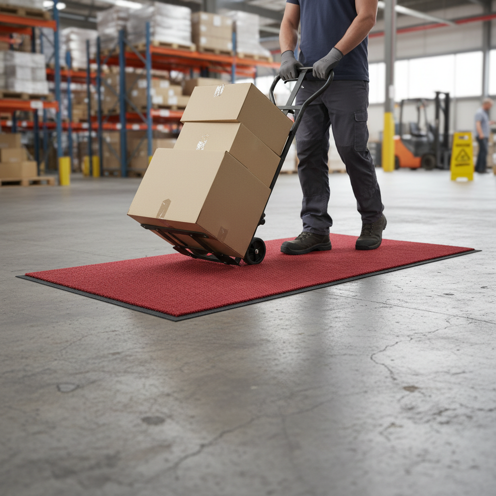 Heavy Duty Clear Red Carpet Protection Mat 85cm x 150cm UK | Premium Gripper Back