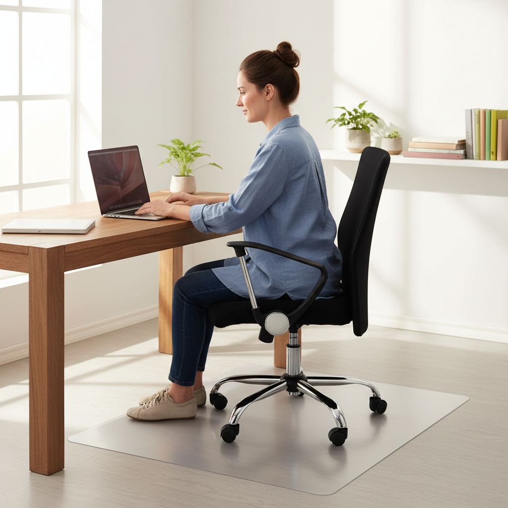 Premium Transparent Vinyl Chair Mat for Hard Floors - Effective Protection and Comfort, Custom Sizes Available