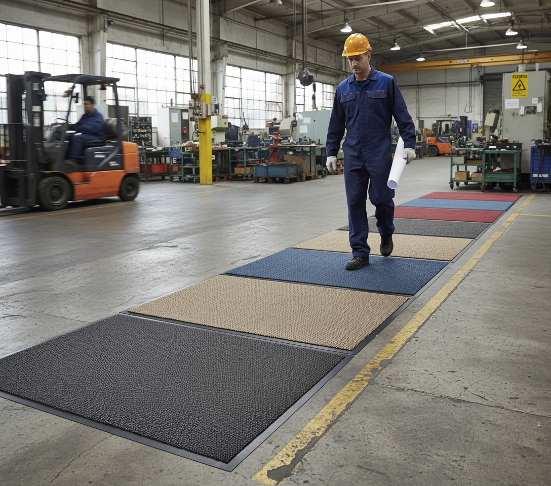Premium Plush Vinyl Backed Mat - Durable, Slip-Resistant Entrance Solution with Custom Sizing Options