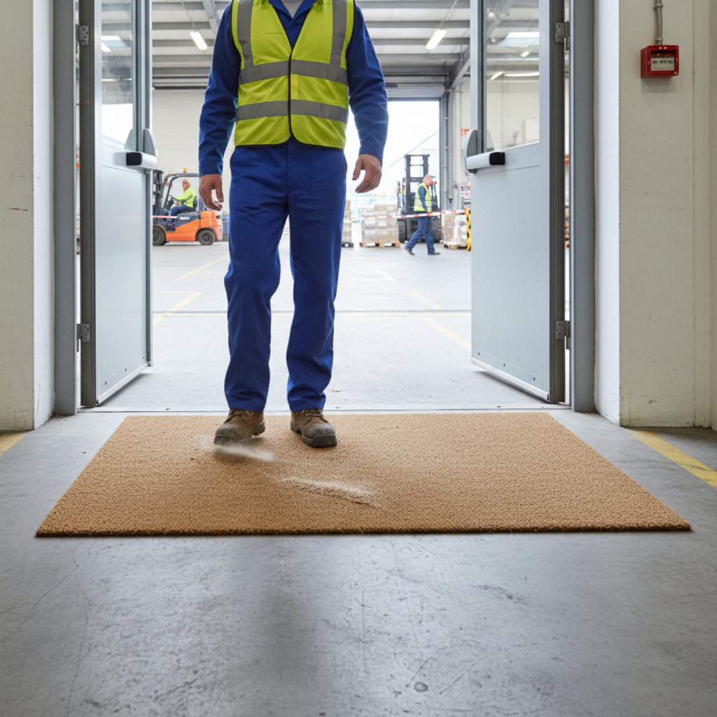 Premium Colour Brush Mat - Vibrant Synthetic Dirt-Trapping Entrance Mat with Non-Slip Backing and Customizable Sizes