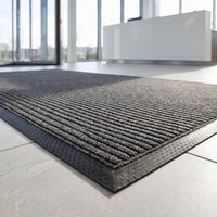 Ribbed Entrance Mat | 9mm Double-Rib Scraper Door Mat That Brushes and Wipes, Rubber Backed, 5 Colours