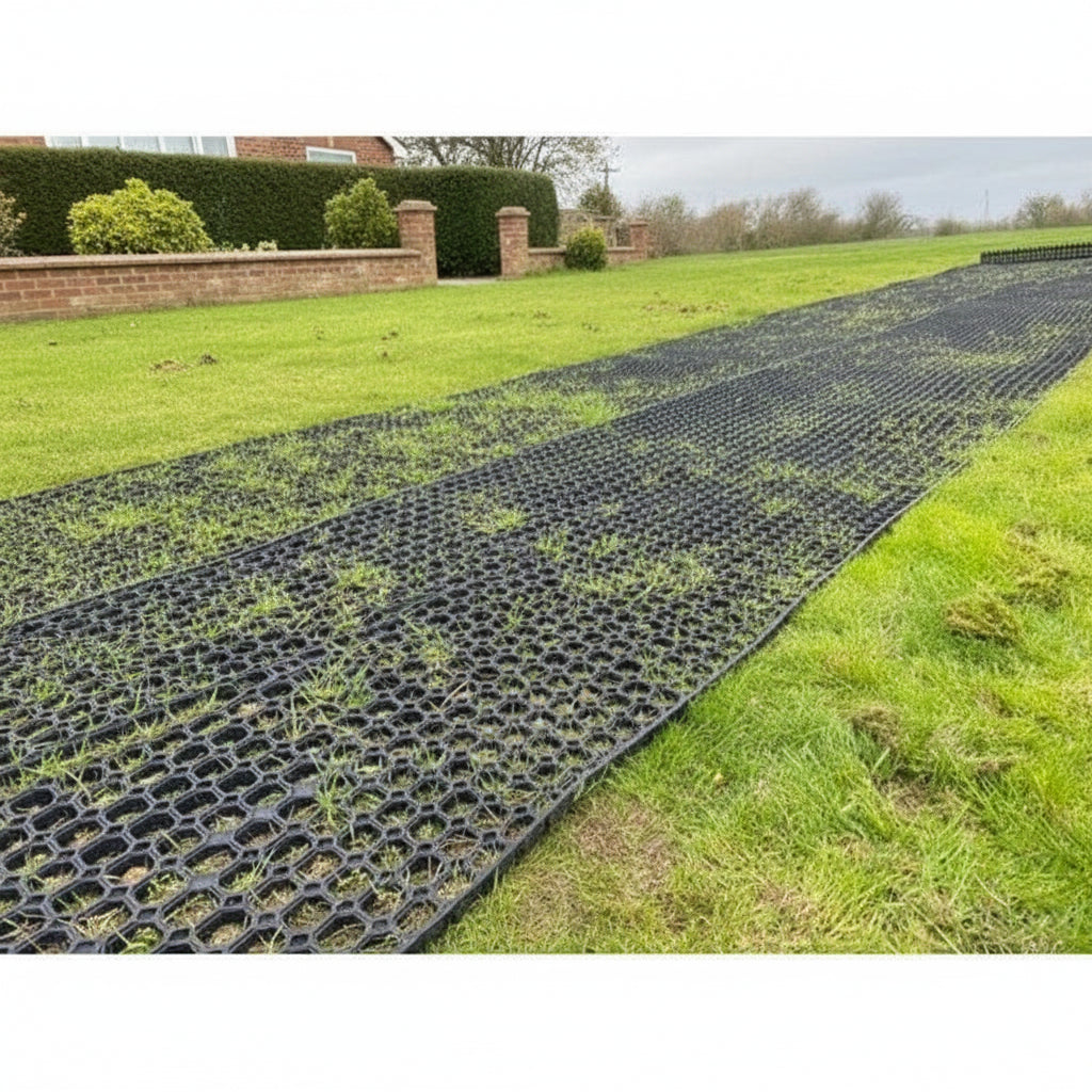 Rubber Grass Mats for Garden Driveway - Lawn Protection UK