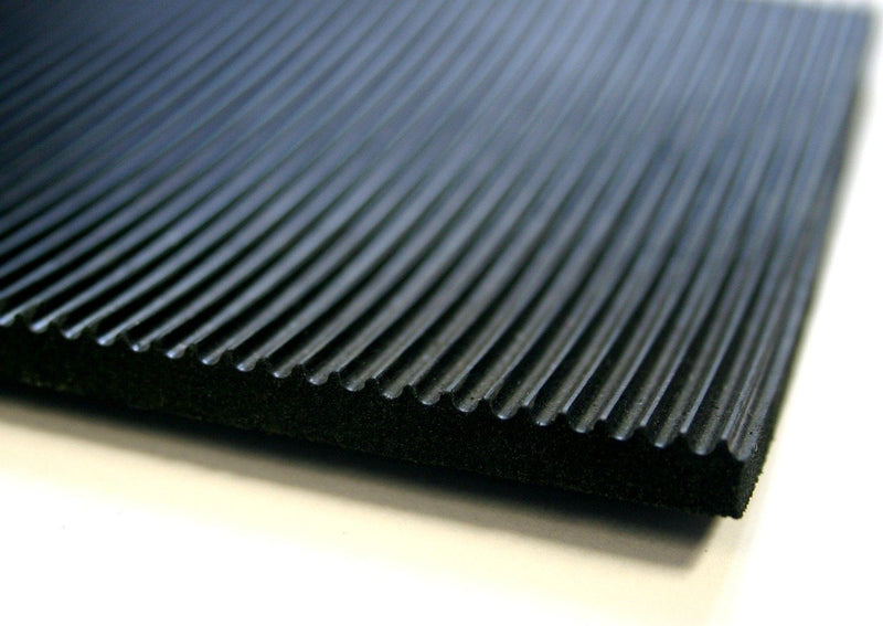 Black Rubber Anti Slip Electrical Safety Matting
