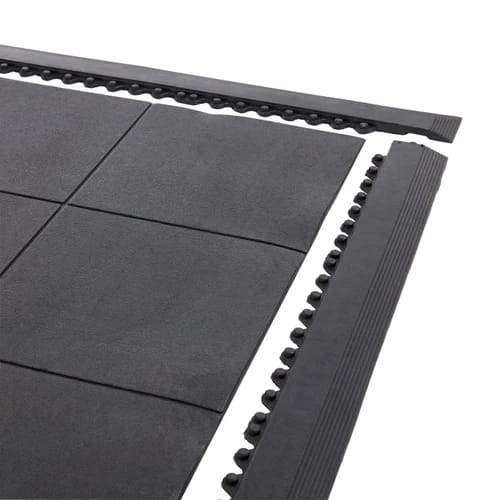 Rubber Workshop Mat Anti Fatigue Tiles Oil Resistant