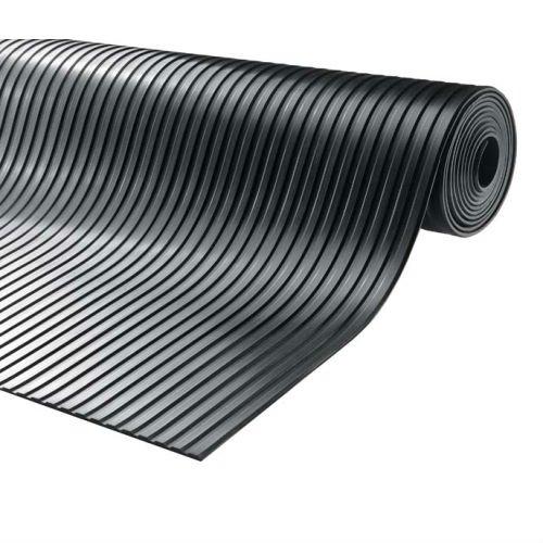 Broad Ribbed Rubber Matting Roll