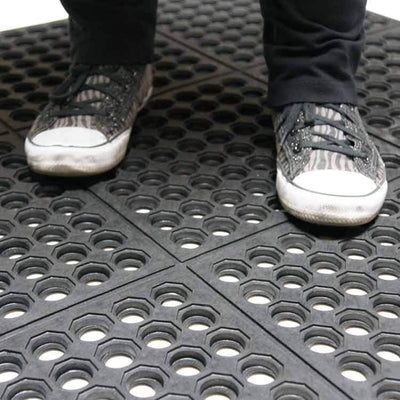 Interlocking Rubber Bar Mats - Slip Not Co Uk