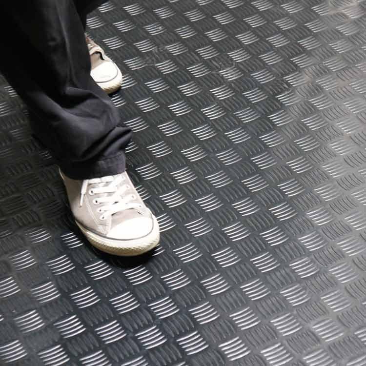 Safety Flooring Checker Pattern