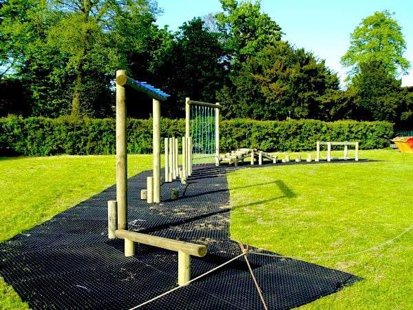 Rubber Grass Playground Safety Mats