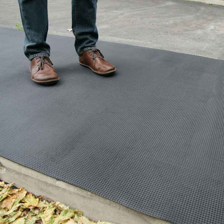 Ribbed Rubber Garage Flooring Roll - Slip Not Co Uk