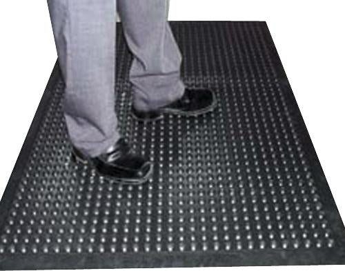 Bubble Anti-Fatigue Industrial Mat - Heavy Duty Cushioned Flooring, Non-Slip Black Surface, Ideal for Workshops, Warehouses & Workstations